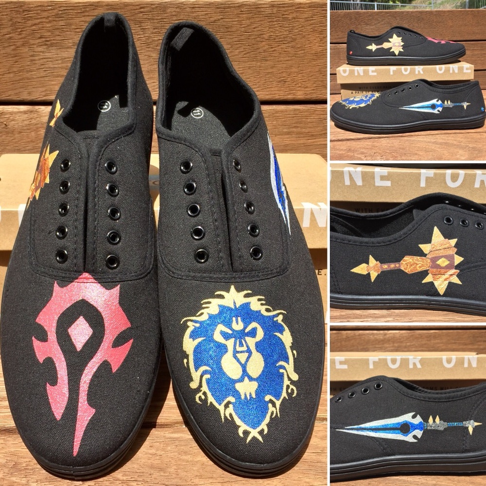 World of Warcraft custom hand painted TOMS